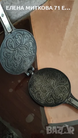Jotul Норвегия винтидж чугунен уред за гофрети/палачинки, снимка 6 - Антикварни и старинни предмети - 50824447