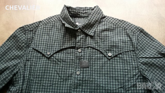 G-Star CAVALRY Check Dress Shirt L/S размер M мъжка риза 7-37, снимка 3 - Ризи - 33617206