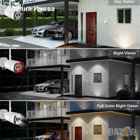 Външна 3MPX WI-FI камера с метален корпус нощно виждане до 40м, вграден микрофон и говорител , снимка 8 - Други - 51471421