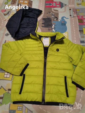 Mayoral  Зимно яке с капитониран ефект, Лайм / Тъмносин, 116 см. Standard, снимка 5 - Детски якета и елеци - 51781362