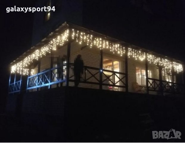 ЛЕд Синя/бяла/шарена Висулка за външна ЛЕд украса Коледа, снимка 4 - Лампи за стена - 27148568