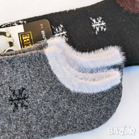 4314 Дамски дебели зимни вълнени чорапи Снежинки, 37-41 номер, снимка 7 - Дамски чорапи - 43459769