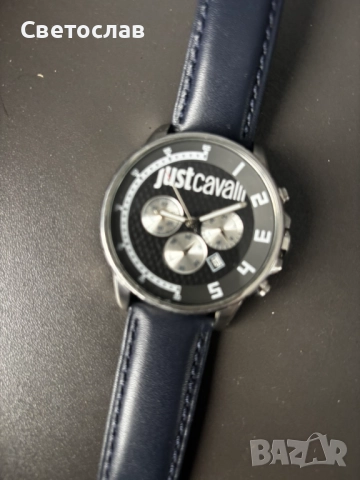 Марков часовник Roberto Cavalli модел:Just Cavalli – запазен, с кожена каишка