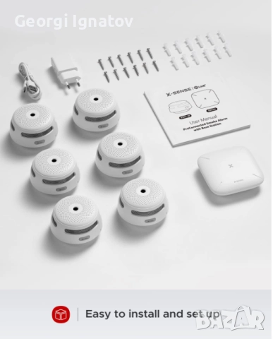 Интелигентен детектор за дим Wi-Fi, приложение X-Sense, FS61, снимка 8 - Други стоки за дома - 51850625