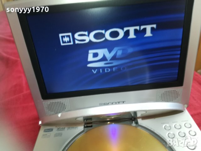 scott portable dvd-внос germany 0905211634, снимка 3 - Плейъри, домашно кино, прожектори - 32812521