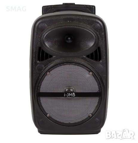 Преносима Bluetooth Тонколона високоговорител 20 W с колелца и функция за караоке черен, снимка 3 - Тонколони - 43425019