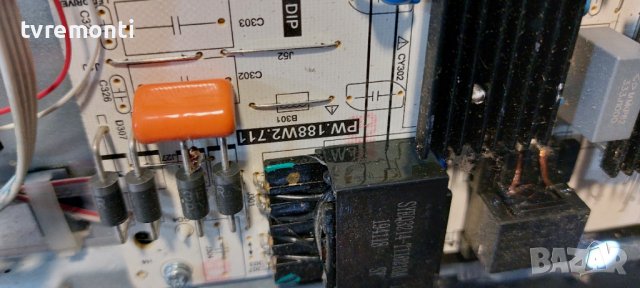 POWER SUPPLY PW.188W2.711 FROM Blaupunkt BLA-50/405V-GB-11B4-UEGBQUX-EU , снимка 2 - Части и Платки - 37830241