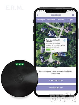 LandAirSea 54 GPS тракер Водоустойчива магнитна стойка. Пълно глобално покритие 4G LTE проследяване 