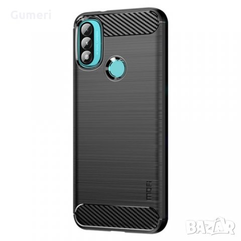 Motorola Moto E30 - Противоударен Силиконов Гръб - Карбон, снимка 2 - Калъфи, кейсове - 35276861