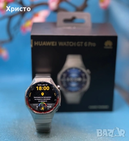 ГАРАНЦИОНЕН!!! Смарт часовник Huawei Watch GT 6 Pro, 46MM, Titanium Alloy Case, Titanium Strap, снимка 4 - Смарт часовници - 53167262