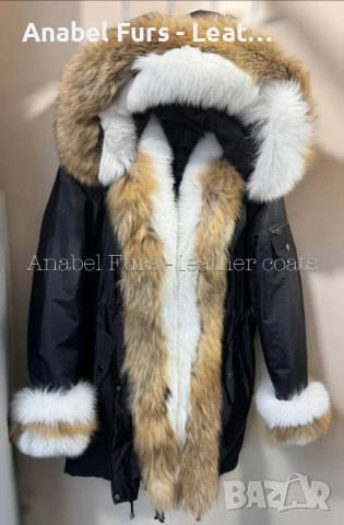 Дамски палта от естествена кожа и естествен косъм, снимка 17 - Палта, манта - 51764596