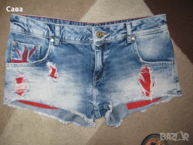 Къси дънки STRADIVARIUS, BSK   дамски,Л, снимка 6 - Дънки - 37276608