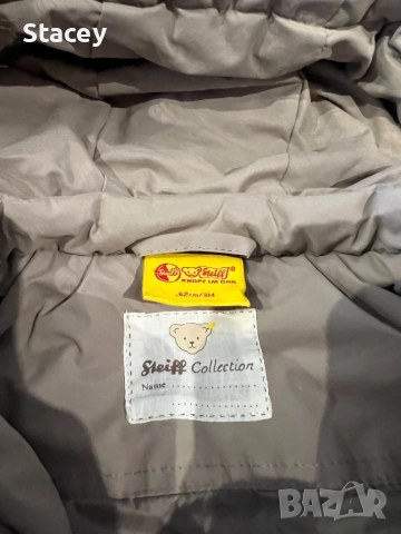 Бебешко зимно яке с пухена качулка, снимка 3 - Бебешки якета и елеци - 51886607