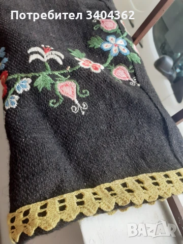 Автентична стара вълнена престилка за носия бродерия, снимка 6 - Антикварни и старинни предмети - 51150867