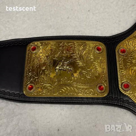 $429 Official WWE World Heavyweight Championship Replica Belt (2007 Big Gold Edition), снимка 9 - Колекции - 48651434