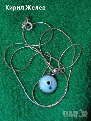 СРЕБЪРНО НЕЖНО ИТАЛИАНСКО КОЛИЕ СРЕБРО 925 ОКОТО на ФАТИМА МЕДАЛЬОН ПРОТИВ УРОКИ 3727, снимка 2 - Колиета, медальони, синджири - 34839721