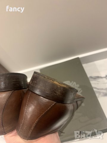 Мъжки кафяви обувки Rollmann - естествена кожа, снимка 6 - Официални обувки - 32357952