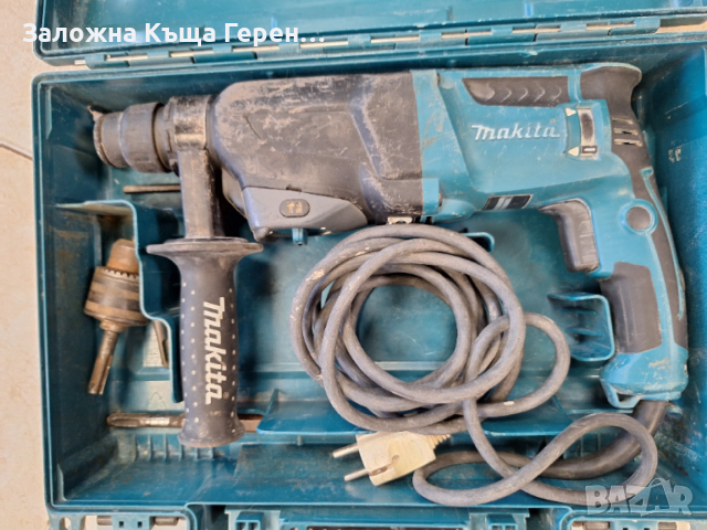 Перфоратор Makita HR2610, снимка 3 - Бормашини - 52747952