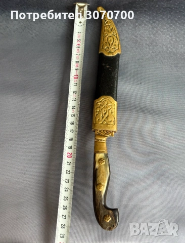 Нож Каракулак, с кания, снимка 2 - Ножове - 53587467