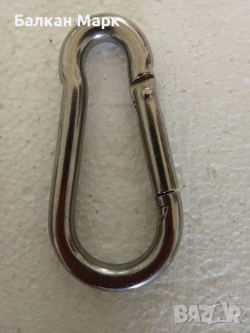 Карабинери от неръждаема стомана, размер 10×100 мм, 8х80, снимка 4 - Железария - 51027560