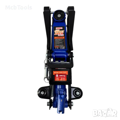 Нископрофилен крик крокодил 3 тона 85 – 380 мм с въртяща дръжка на 360° защита HAWEK, снимка 5 - Други инструменти - 49902725