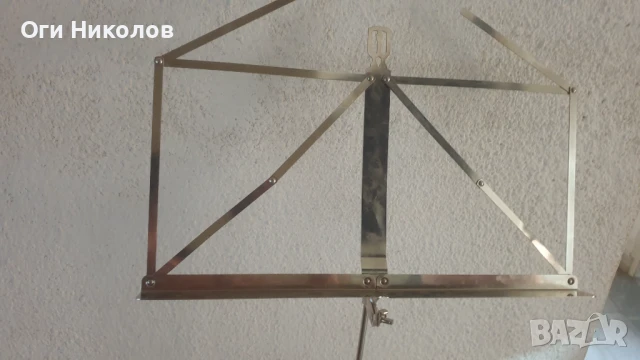 Професионална немска стойка за ноти.Изработена от хромникел, снимка 4 - Други - 51238178