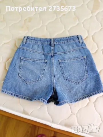 Дамски дънкови шорти, снимка 2 - Къси панталони и бермуди - 48511151