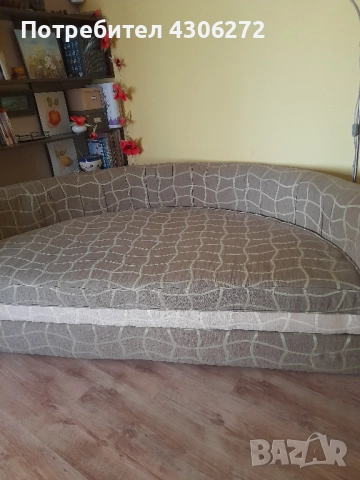 Диван с функция сън, кръгъл с диаметър 2м., снимка 3 - Дивани и мека мебел - 52247703