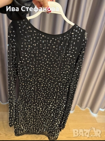 Нова блестяща празнична парти официална коктейлна рокля  с кристали диаманти