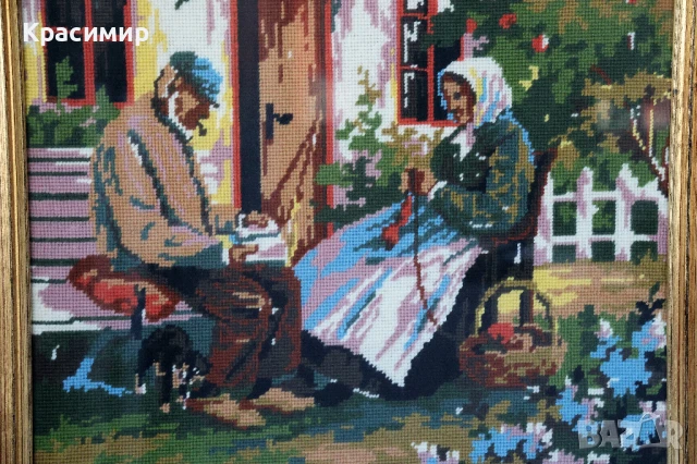 Продавам гоблен с рамка, снимка 3 - Гоблени - 50904363