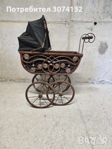 Ретро количка за кукли, снимка 4 - Антикварни и старинни предмети - 52996733