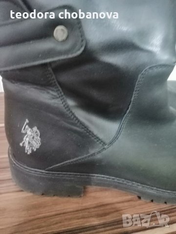 Дамски ботуши естествена кожа U.S.Polo, снимка 2 - Дамски ботуши - 35039618