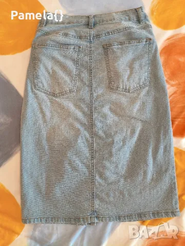 Нова дънкова пола, снимка 2 - Поли - 50423459