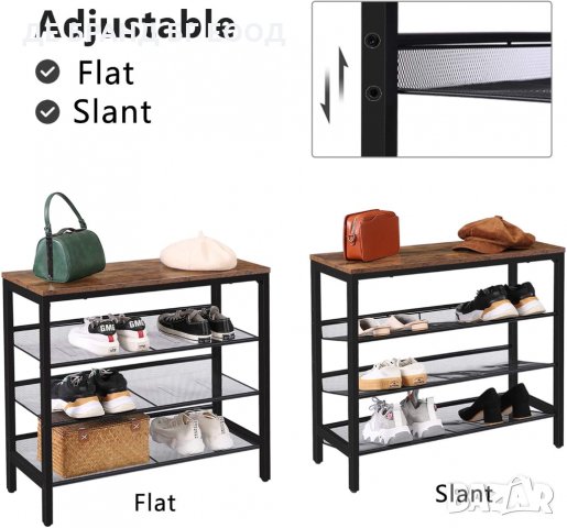 Шкаф за обувки / Рафт за обувки / Етажерка / Портманто BF14XJ01, снимка 3 - Шкафове - 32456151