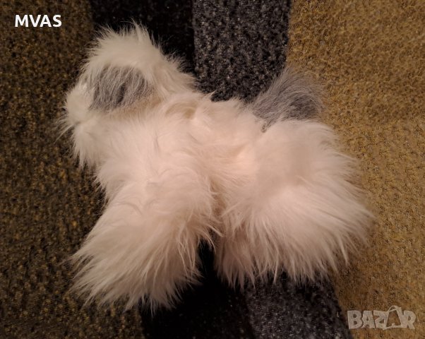 Нова голяма играчка космато бяло кученце Подарък за Коледа за дете, снимка 5 - Коледни подаръци - 39063602