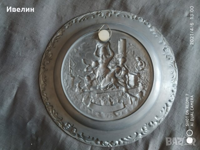 стара чиния за декорация , снимка 3 - Антикварни и старинни предмети - 29791148