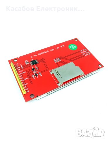 LCD Тъч дисплей 2.8" 240x320 ILI9341 с microSD слот, снимка 2 - Друга електроника - 43533076