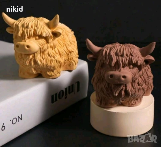 3D Овен Бик крава силиконов молд форма фондан шоколад гипс смола свещ декор, снимка 6 - Форми - 51424110