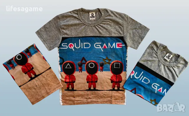Тениска Игра на калмари / Squid Game блуза къс ръкав / Размер 140-146, 152-158, 164-170, снимка 1