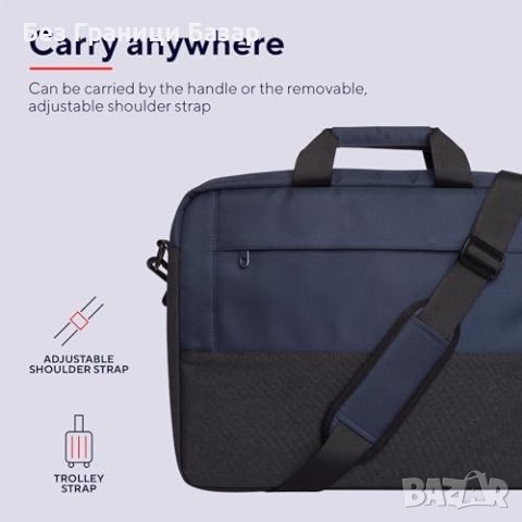 Нов Калъф за Лаптоп Trust Lisboa - Защита и Стил, 16 инча, Син, снимка 5 - Лаптоп аксесоари - 43407810