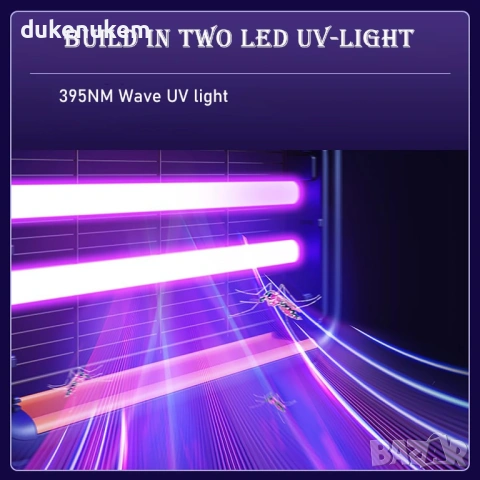 Електрическа лампа против комари и мухи, UV, снимка 4 - Друга електроника - 53109916