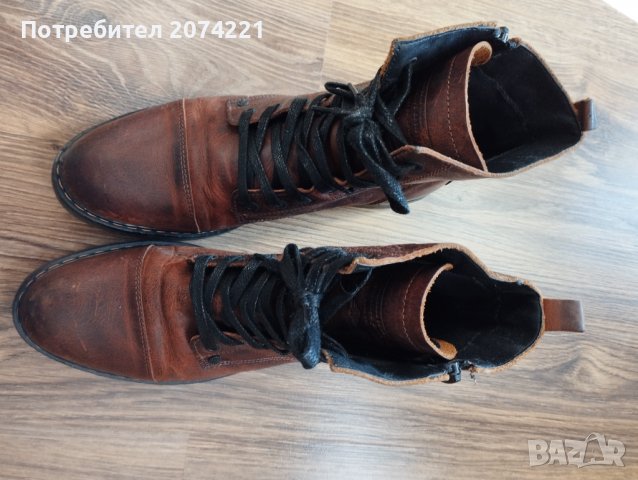 Боти с грайфер- 41 номер и кафяви от естествена кожа , снимка 4 - Дамски боти - 38504740