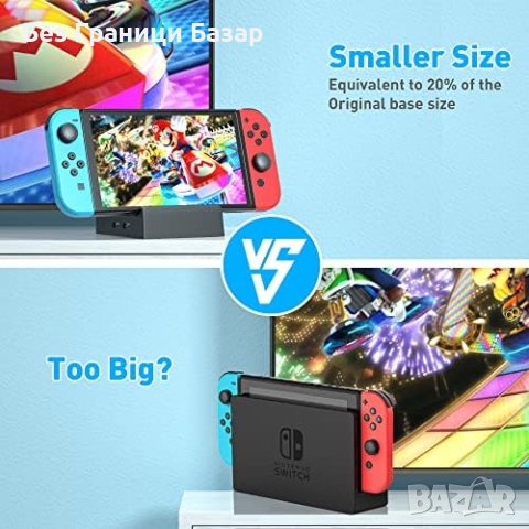 Нова Преносима Switch Докинг Станция - HDMI/USB-C за Nintendo, снимка 5 - Друга електроника - 43427294