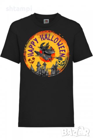 Детска тениска Halloween 08,Halloween,Хелоуин,Празник,Забавление,Изненада,Обичаи,