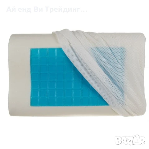 Ортопедична възглавница с мемори пяна с охлаждащ гел Malatec 24238, снимка 3 - Възглавници - 51329365