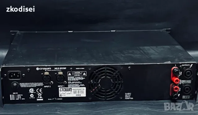 Усилвател CROWN - XLS202, снимка 2 - Ресийвъри, усилватели, смесителни пултове - 48377474