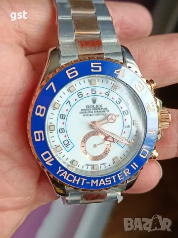 Топ Role 44mm.Yacht Master II GMT bi colour Ceramic дубликат Clone Часовник , снимка 12 - Мъжки - 50011801