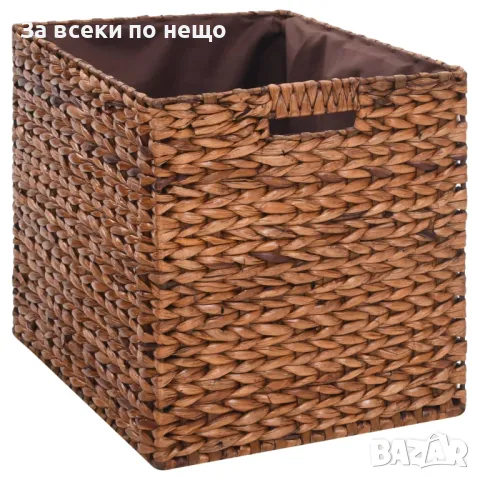 Пейка с 2 кошници, морска трева, 71x40x42 см, кафява Код P551, снимка 3 - Други - 50294585