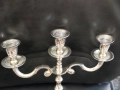 Голям троен свещник метален , снимка 5