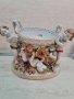 Дрезденска порцеланова фигура Повдигната фруктиера, снимка 5
